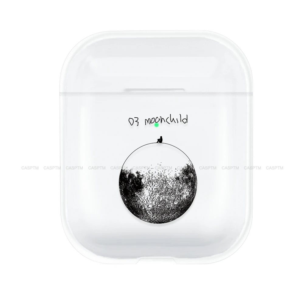 Прозрачный чехол с рисунком для Apple AirPods 2, Жесткий Чехол из поликарбоната для Apple AirPods 1, 2, карта, чехол для самолета, чехол - Цвет: 02