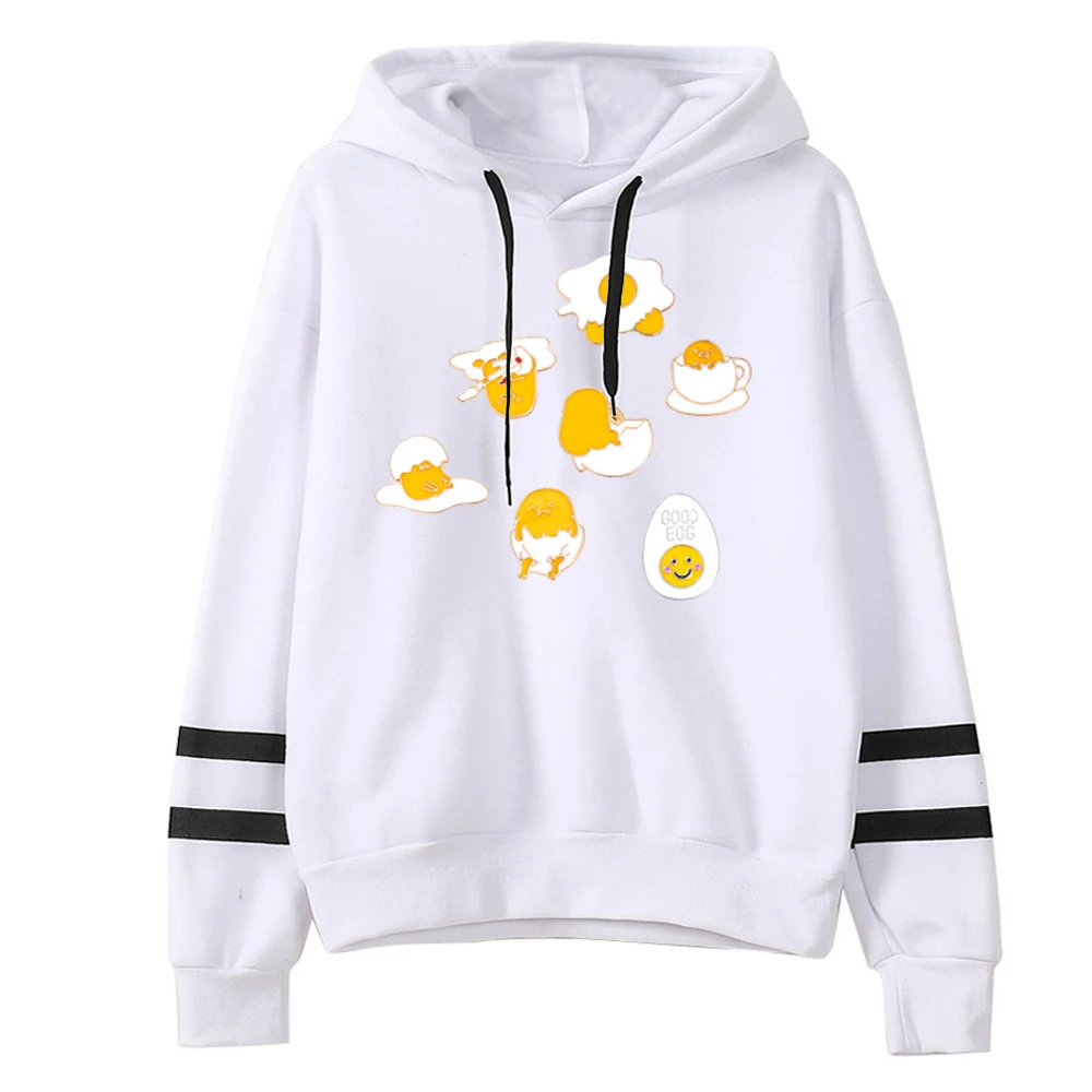 Женский стиль с капюшоном, дизайнерское худи для женщин, Топ бренд gudetama, принт, забавная уличная одежда, милые толстовки