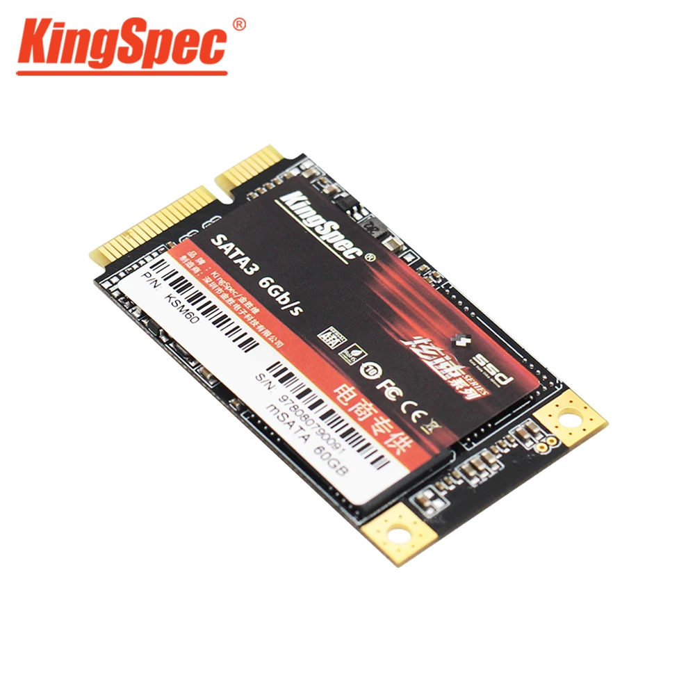KingSpec mSATA SSD твердотельный жесткий диск SATA III 64 ГБ 120 128 240 256 500 512 1 ТБ ssd для ноутбука |