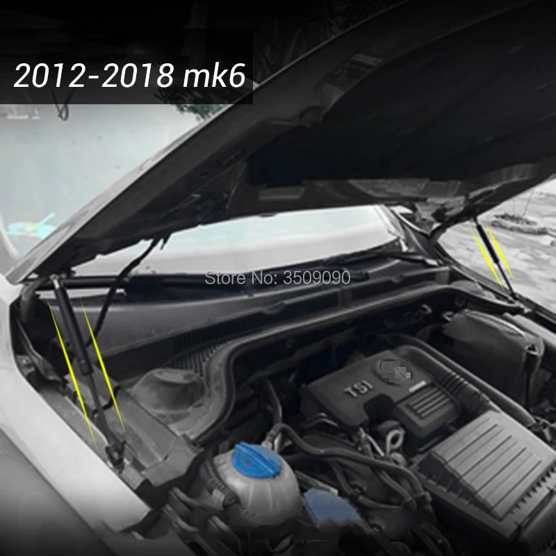 Для VW Jetta MK6 MK7 A6 A7 автомобильный передний капот стойки пружинный амортизатор кронштейн гидравлический стержень аксессуары для укладки