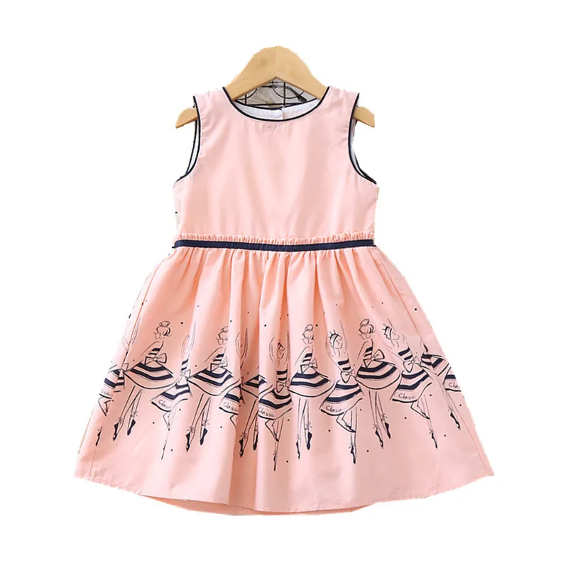 Летнее платье для девочек; детское платье принцессы