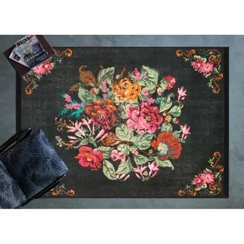 

Apex Cornelia 3 'x 5' Chenille Black Runner Rug