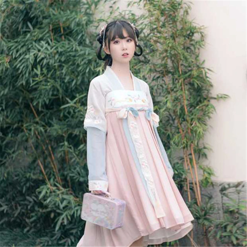 

Oriental Woman Chinese Traditional Costumes Hanfu Retro Fairy Dance Performance Dress Ancient Women Clothes Qing Dynasty Outfits