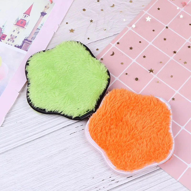 1PC Reusable Cleansing Cloth Pads Soft Microfiber Makeup Remover Towel Face Cleaner Plush Puff Foundation Face Skin Care Tools