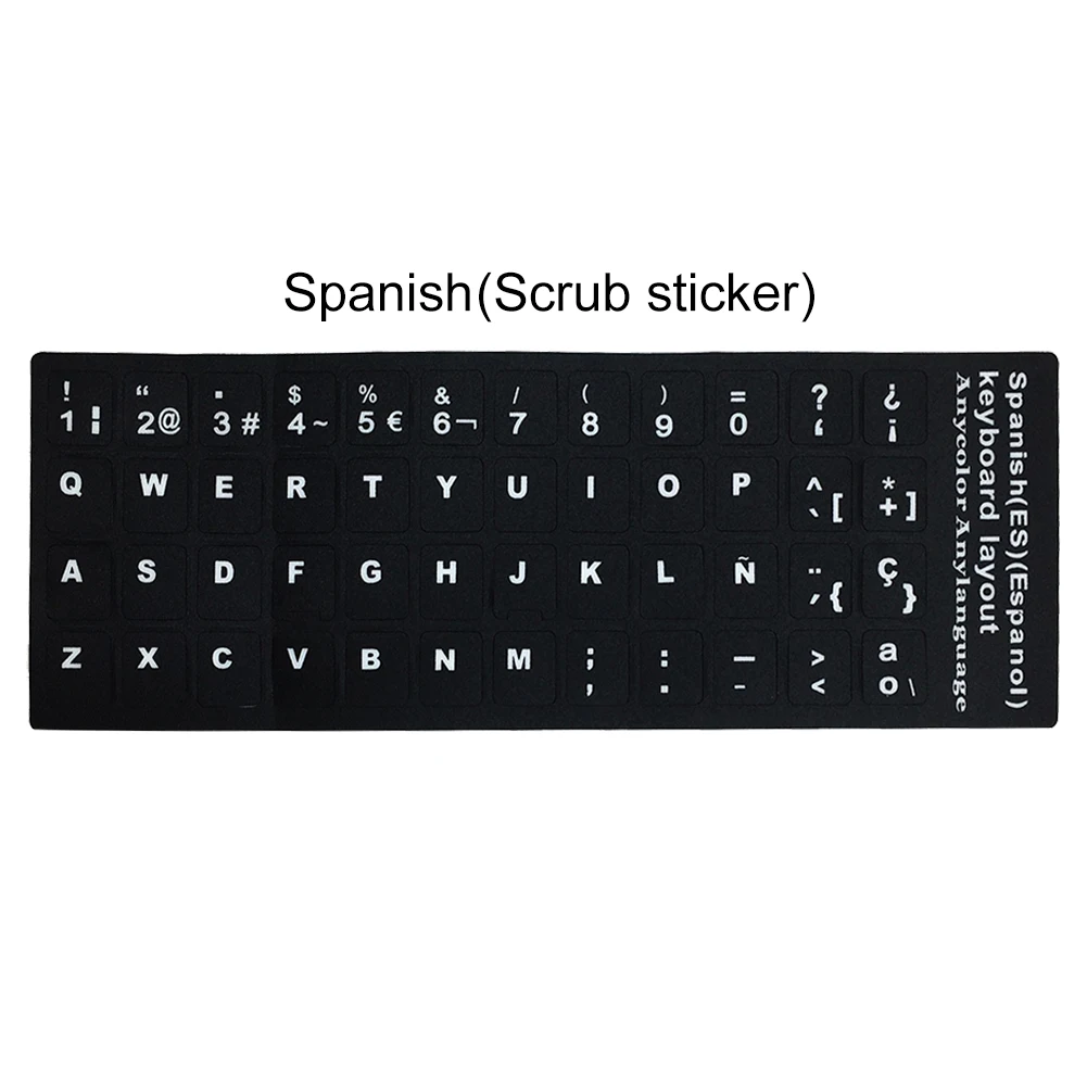 keyboard stickers laptop accessories Russian Keyboard Spanish English French Letters PC Laptop Computer Keyboard Stickers