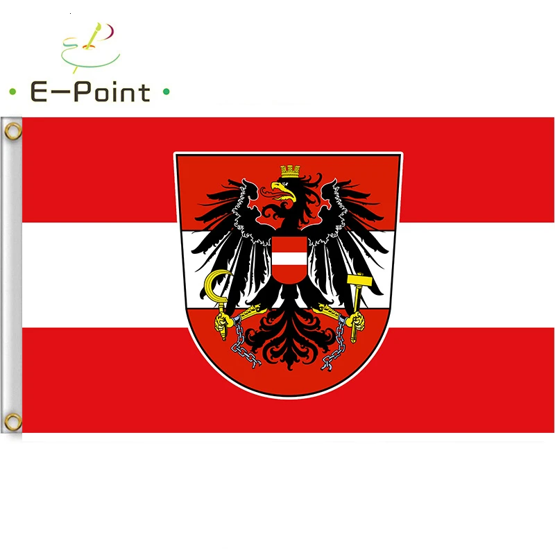 Флаг национальной футбольной команды Австрия размер 2*3 фута (60*90 см) 3*5 футов (90*150