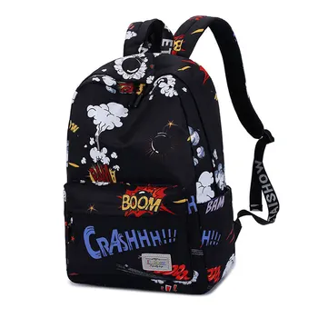 

Children Schoolbag Preppy Style Backpacks Big Ccapacity Canvas Backpack Blue for Boys Student Waterproof Shoulder Backpack Blue