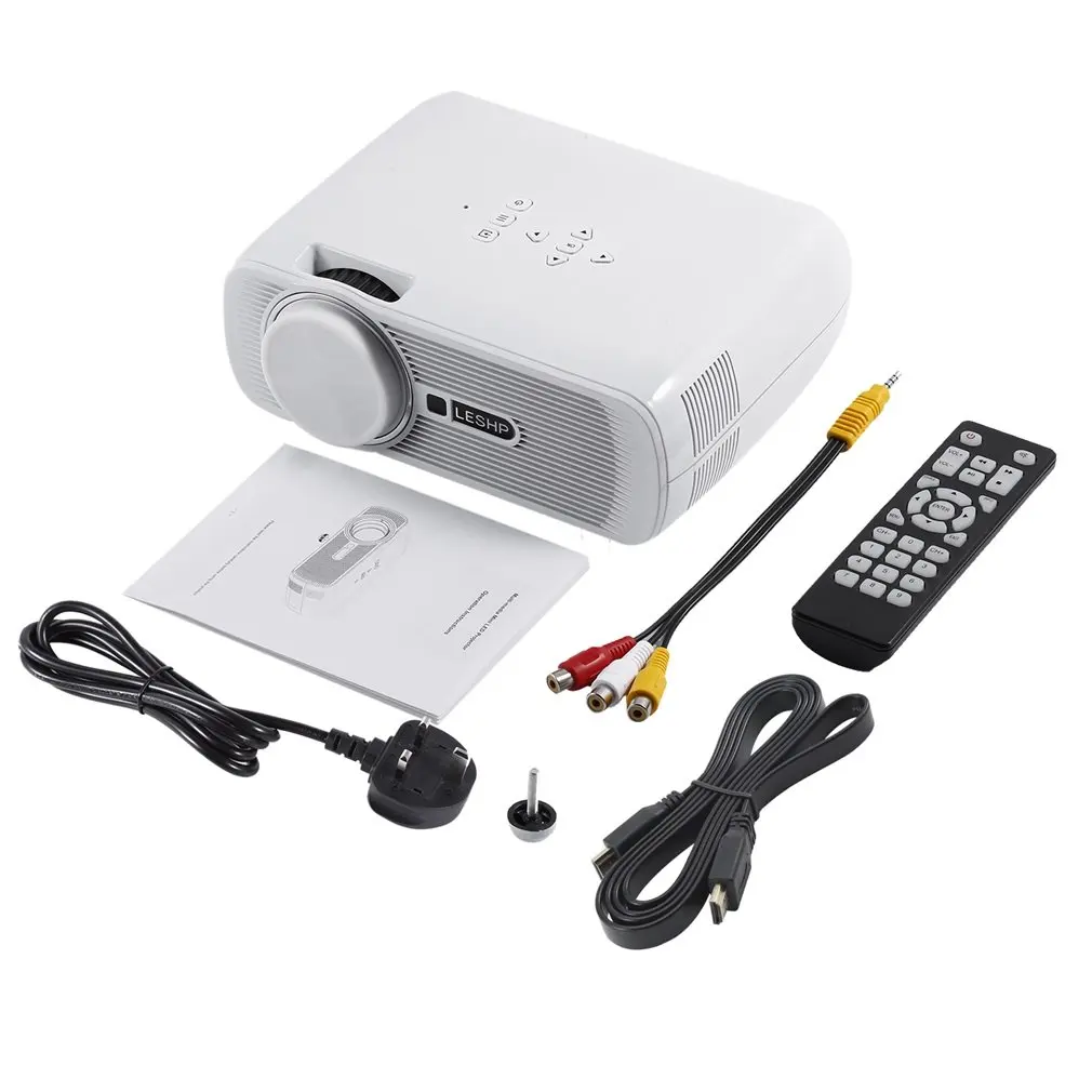 

LED Projector Wifi 1200 Lumens 800*480 Resolution Home Cinema BL-80 Support PC Laptop USB TV Box iPad Smartphone