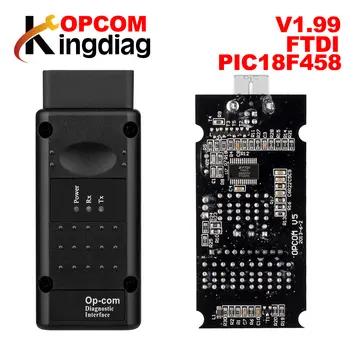 

5pcs OPCOM for Opel V1.65/V1.7/V1.78/V1.99 with PIC18F458 FTDI op-com OBD2 Diagnostic tool OP COM CAN BUS Interface obd scanner