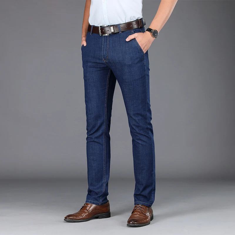 Jeans Pants Trousers Regular Straight Cotton Brand New BROWON Mid 29-42 Large Big-Size
