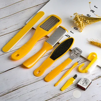 

10Pcs Foot File Foot Care Tools Exfoliating Scrub Pedicure Kit Portable Dead Skin Trimmer Tool Callus Remover Blades Foot Grindi