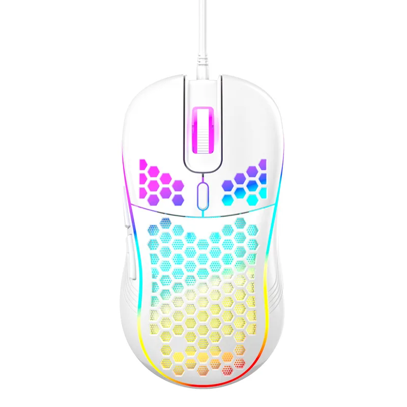 USB Wired Lightweight Gaming Mouse RGB Backlit Mouse with 6 Buttons 7200DPI Honeycomb Shell Mouse for PC Laptop Computer wireless laptop mouse Mice