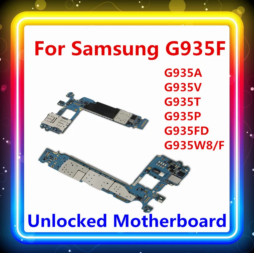 Разблокированный для samsung Galaxy S7 Edge G935F/G935A/G935V/G935T/G935P/G935FD G935W8/F материнская плата 32 ГБ Android карта/панель