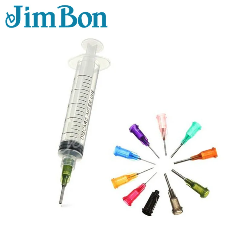 JimBon, 50 шт в наборе, SMT SMD pcb паяльная паста клей клейкая жидкость дозатор+ раздаточная игла сварочные ФЛЮСЫ