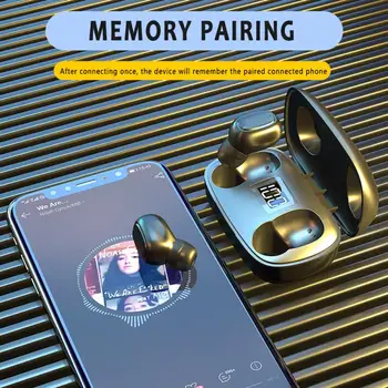 

Noise Cancelling Wireless Earphone Bluetooth V5.0 Sports Wireless In-Ear Stereo Earbuds With Microphone For Xiaomi Huawei Iphone