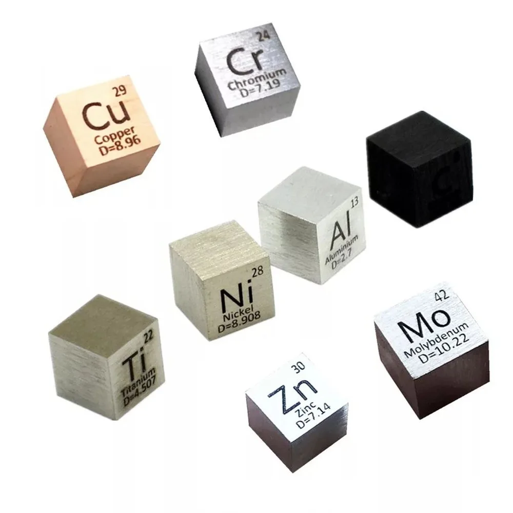 Элемент Cube 10 мм чистая плотность Кобальт никель медь цинк ниобий молибден Олово