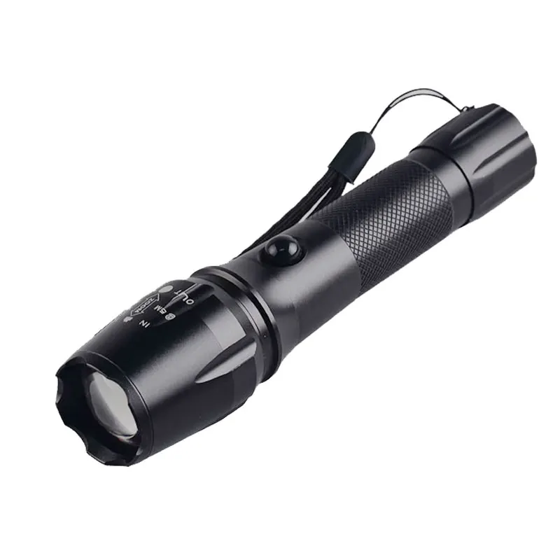 TOPCOM Rechargeable Flashlight XML T6 LED High Power 2000 lumens Zoom Adjustable Focus Torch Lantern USB | Лампы и освещение