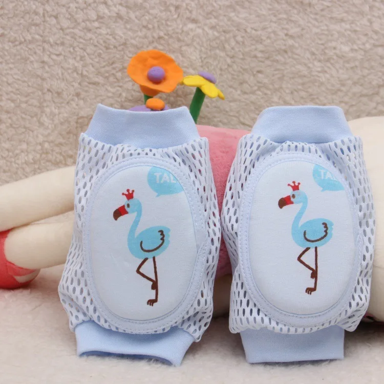 Flamingo Blue Детские наколенники с героями мультфильмов, защитные дышащие сетчатые наколенники, гетры, детские леггинсы, аксессуары для подушек, Beenwarmers - Цвет: Flamingo Blue