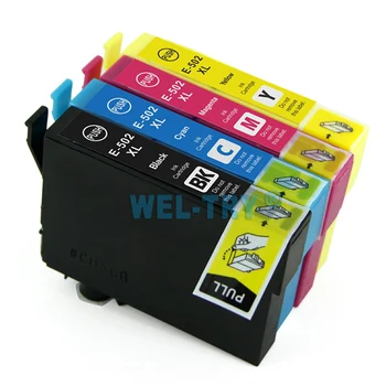 

Compatible ink cartridge for EPSON 502 T502 XL for XP5100 XP5105 Wrokforce WF-2860DWF WF-2865DWF Printer,full ink with chips