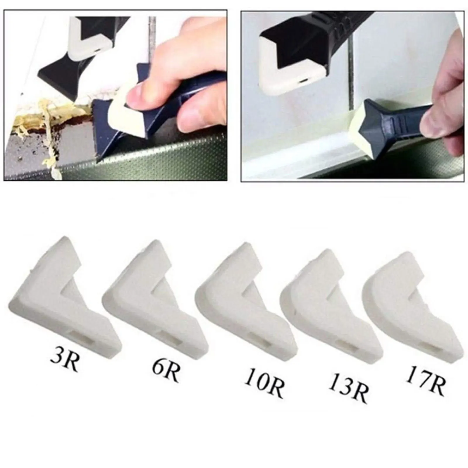 5PCS Glass Glue Angle Scraper Caulking Tool Shovel Binder Multifunctional Rubber Silicone Remover Seam | Дом и сад