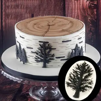

Hot 3D Cake DIY Christmas Tree Rose Flower Form Silicone Molds Cookie Cutter Wedding Cake Decorating Fondant Baking Pastry Tools