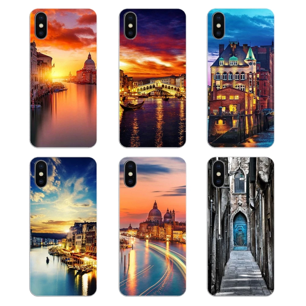 Силиконовый чехол для телефона Samsung Galaxy A5 A6 A7 A8 A9 J4 J5 J7 J8 2017 2018 Plus Prime Water City Venice