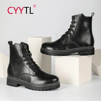 CYYTL-Botas de nieve para Hombre, zapatos de seguridad de punta de acero, Botas de trabajo a prueba de perforaciones, para invierno, senderismo, combate, Militares