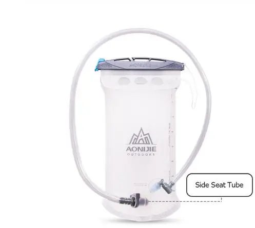 Side Tube Seat AONIJIE открытый мешок воды для кемпинга Пешие прогулки Альпинизм Велоспорт Бег складной PEVA Спорт гидратации мочевого пузыря 1.5L 2L 3L - Цвет: Side Tube Seat