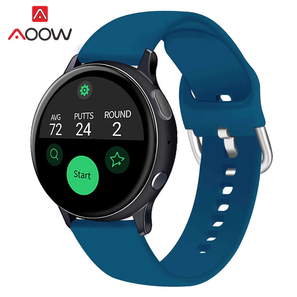 20 мм 22 силиконовый спортивный ремешок для Samsung Galaxy Watch Active2 42 46 Gear S2 S3 Huawei Amazfit