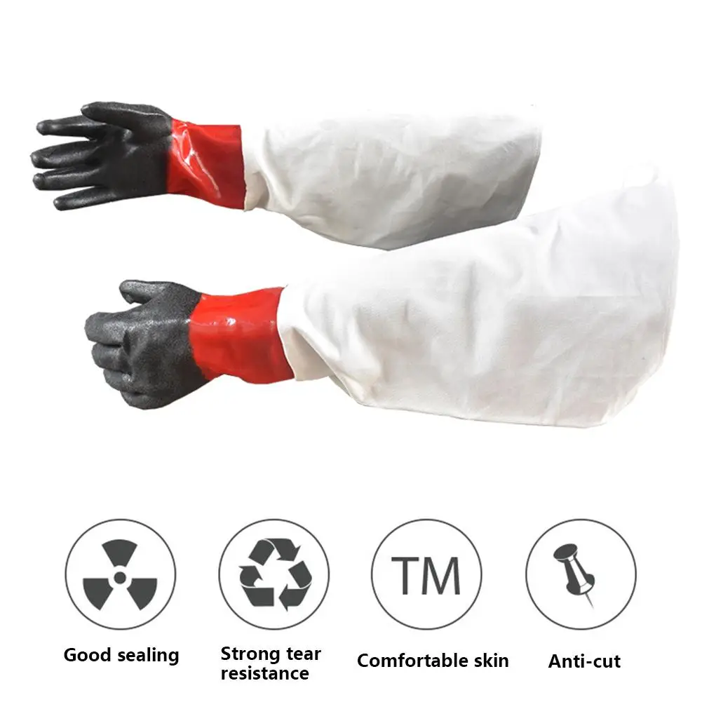 Резиновые пескоструйные перчатки пескоструйные дышащие износостойкие перчатки для пескоструйных шкафов защитные перчатки