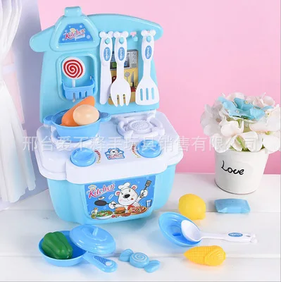  Children Kitchen Toy Baby Play House Cooking Cook Kitchenware Tableware Mini Small Dining Table - 4000267265398