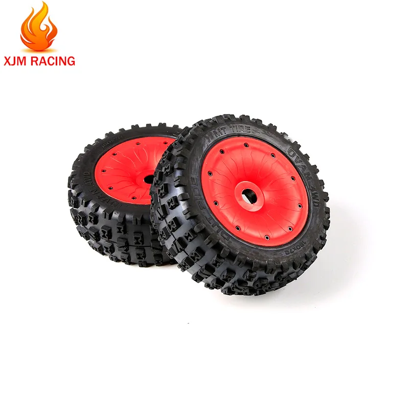 

Knobby Wheel Tires Assembly Kits for 1/5 Losi 5ive-T Rovan Rofun LT King Motor X2 Universal BAJA 4WD /SLT Truck Rc Car Toy Parts