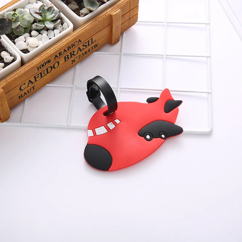 New Luggage&bags Accessories Cute Novelty Rubber Funky Travel ID Addres Holder Label Straps Suitcase Luggage Tags Drop Shipping - Цвет: SK-8