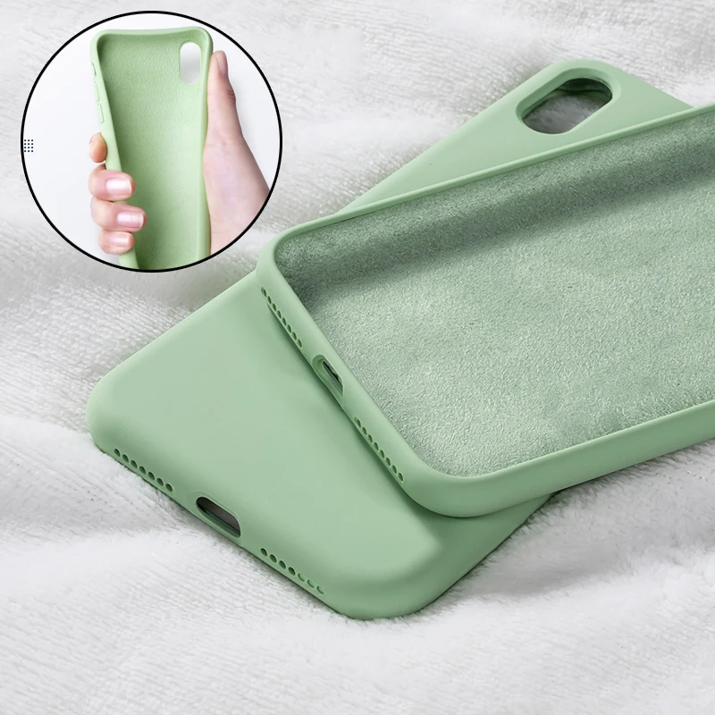 

Case For Xiaomi Redmi Note 8 Pro Mi 9 9t se Mi 8 Lite CC9 Mi A3 A2 A1 Redmi Note 7 Redmi K20 7A 6A Case Liquid Solid Color TPU