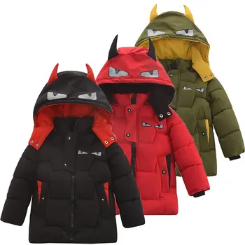 

Inspired from Little Devil Baby Boys Hooded Jacket Lovely Kids Winter Keep Warm Outwear Toddler Demon Disguise Clothing Parkas
