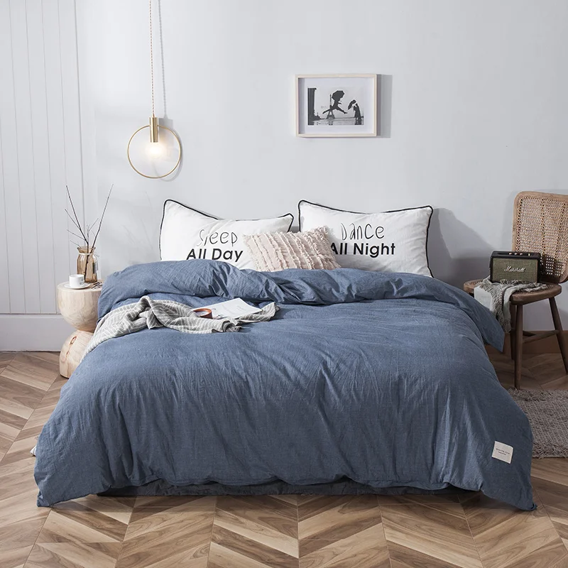 Nordic Winter Forest Small Animals Printed Duvet Cover Quilt Cover Bed Linen for Adult Kid Gift Full Queen 200*230 150*200 - Цвет: Лиловый