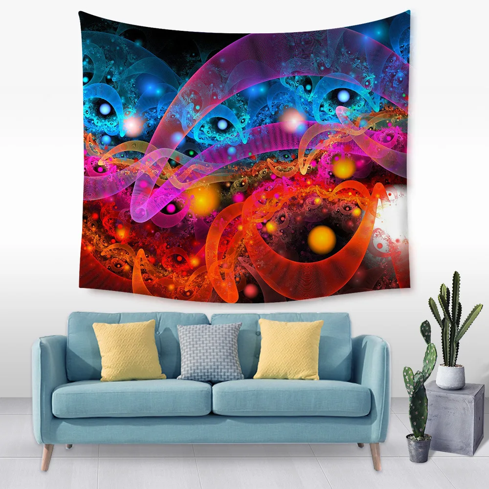 

Shining Abstract Tapestry Wall Hanging Apartment Dorm Hotel Picnic Beach Mat Home Decor Living Room Bedroom Tapestry
