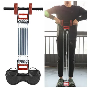 

Multifunction Spring Chest Developer Expander Sit-ups Dumbbell Rebound Abdominal Wheel Six in One Comprehensive Fitness Equipmen