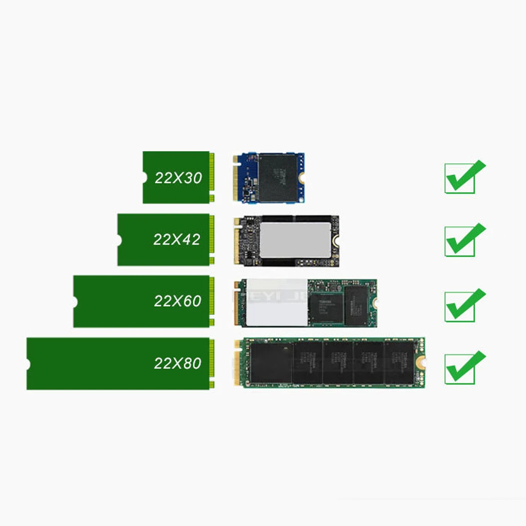 NVME M.2 to PCIe Adapter PCI Express X16 to M2 Expansion Card with Heat Sink