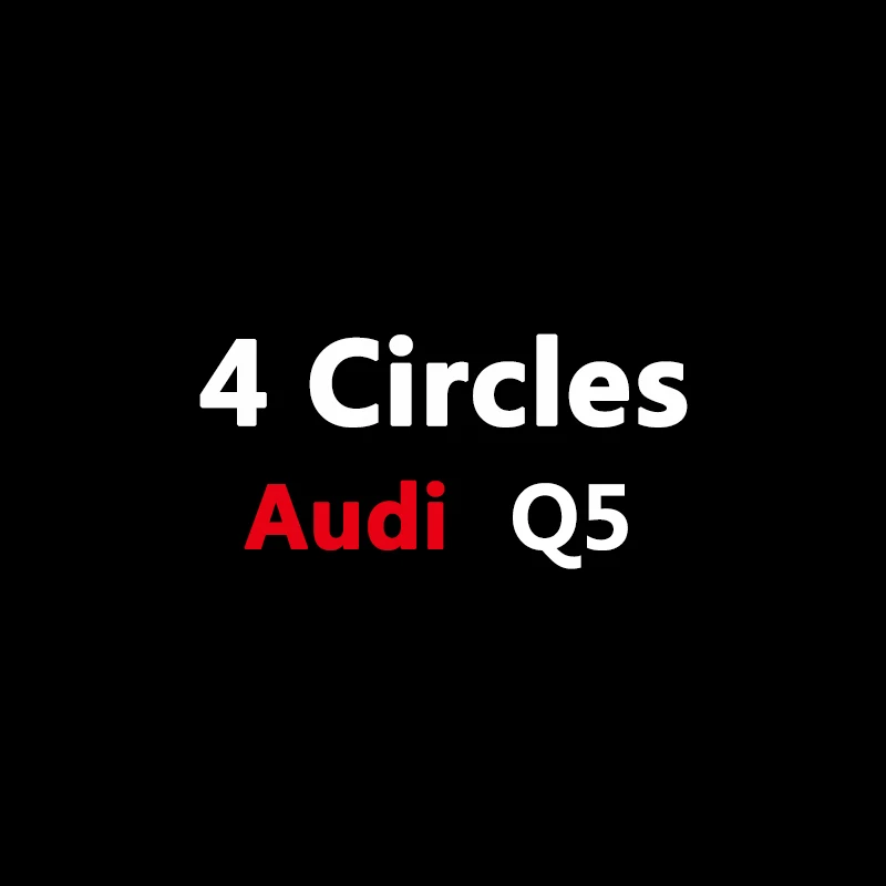2X дверь логотипа автомобиля светодиодный лазерный проектор Ghost светильник для Audi A1 8X A3 8V A4 B7 B8 A5 8T A6 C5 C6 C7 A7 A8 D3 D4 R8 Q3 Q5 Q7 чехлы из термопластичного полиуретана - Название цвета: Q5