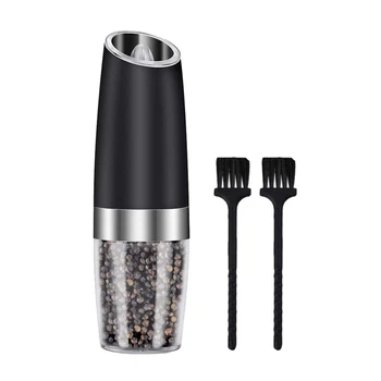 

Electric Salt and Pepper Grinder,Automatic Spice Mill,with Adjustable Coarseness Blue LED Light,Battery Powered