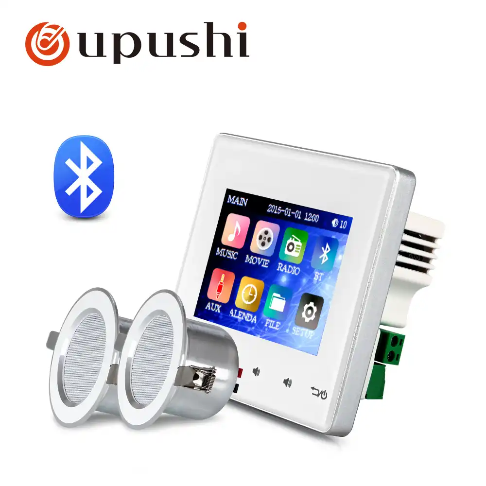 Bluetooth In Wall Receiver 2 8 Inch In Wall Aduio Amplifier With 3