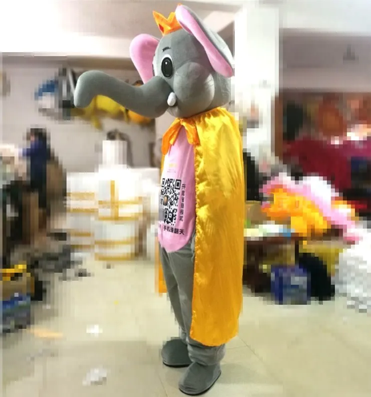 Стиль маскарадный костюм слона Мультфильм Mascotte Одежда для взрослых животных Тема Хэллоуин вечерние события нарядное платье