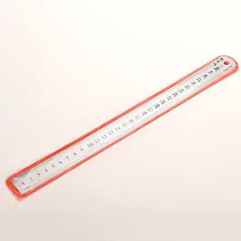 

30cm Stainless Metal Ruler Metric Rule Precision Double Sided Measuring Tool 3CC Stainless Steel Metal Double Sided Ruler