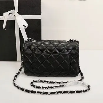 

Famous luxury brand designer shoulder bag classical diamond plaid messenger bag high quality sheepskin leather chain women bag