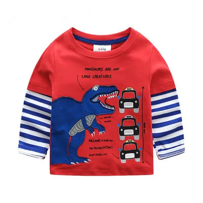 Vidmid/футболка для мальчиков; Детские футболки; брендовые футболки для маленьких мальчиков; детские блузки с длинными рукавами; хлопок; с рисунком машин, грузовиков, в полоску;