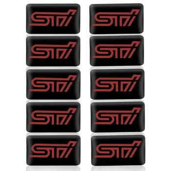 

10pcs Car steering wheel sticker Car Interior Sticker for SUBARU LEGACY Forester Outback Impreza STI Car styling Car Accessories