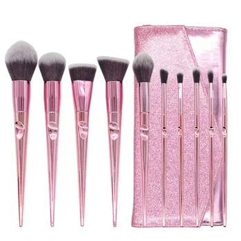 

10pcs Makeup Brushes Set Powder Rod Hand Fingerprint Makeup Brush Package
