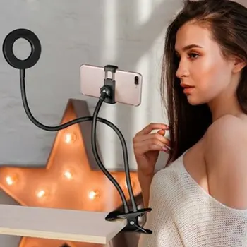 

Mobile Phone Live Support Three-Speed Adjustment Fill Light Multi-Function Vientiane Hose Rotary Folding Clip