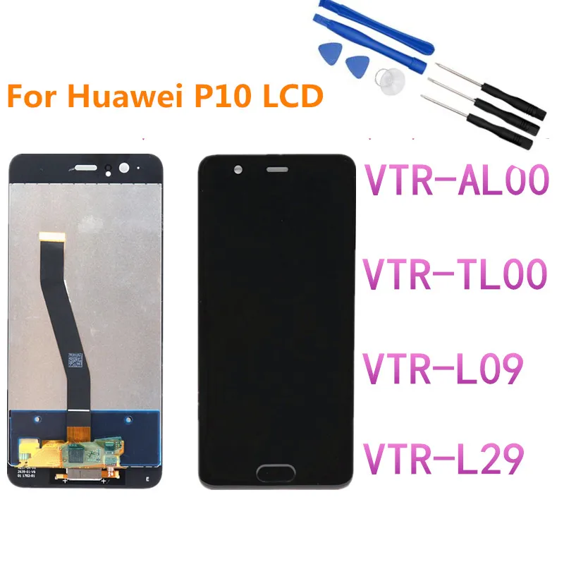 

For Huawei P10 VTR-AL00 TL00 L09 L29 lcd display with touch screen panel digitizer Sensor Assembly 100% test Display Replacement
